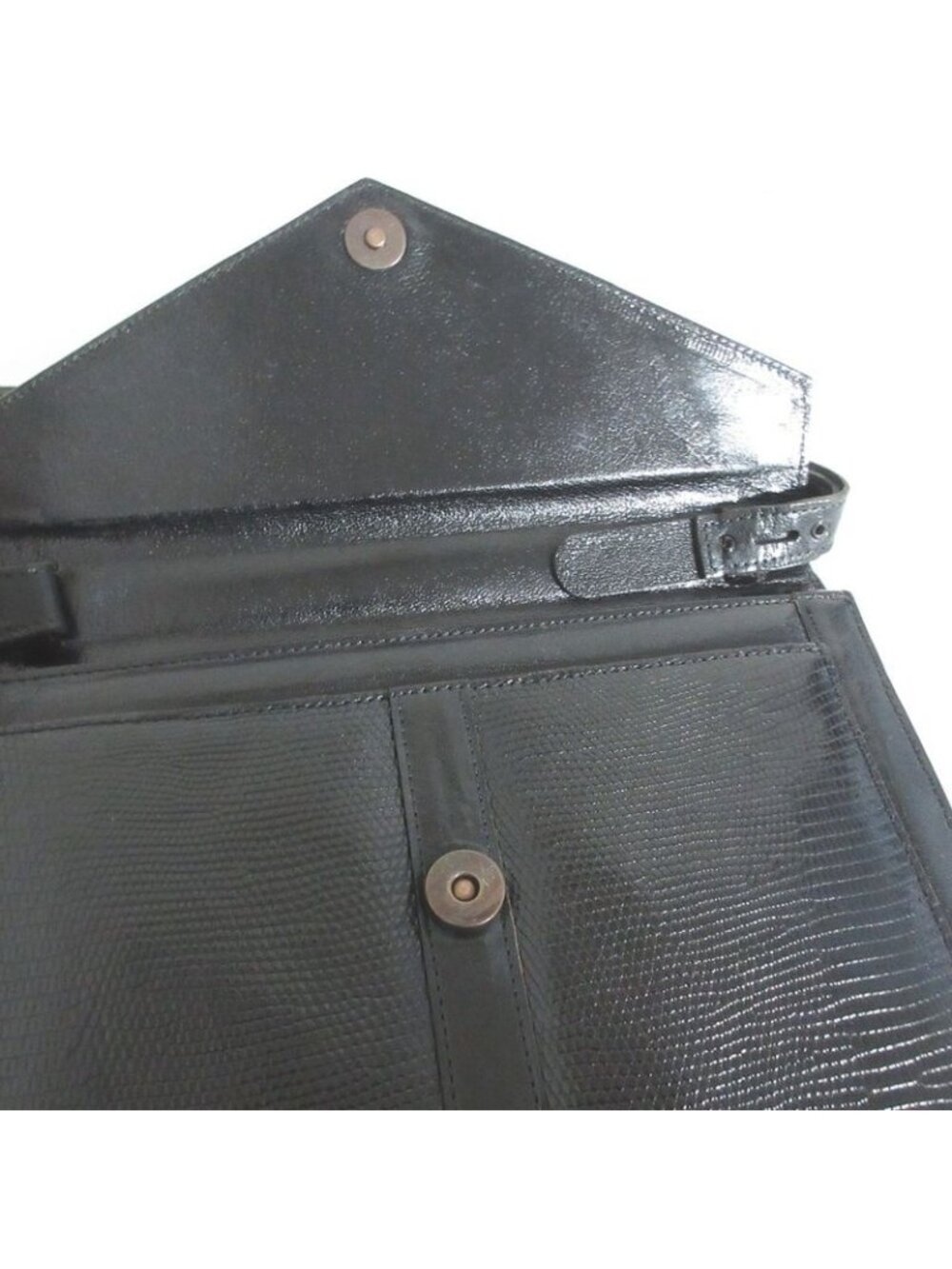 Saint Laurent Yves Leather Handbag Black - Picture 8 of 15